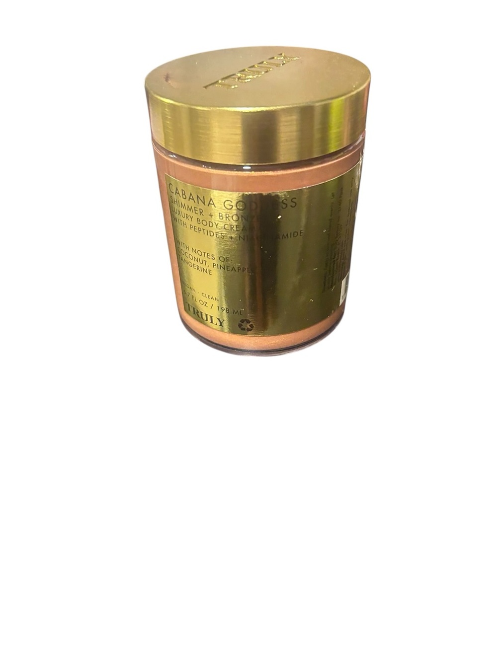 TRULY Cabana Goddess Shimmer & Bronze Body Cream - Gold, Peach